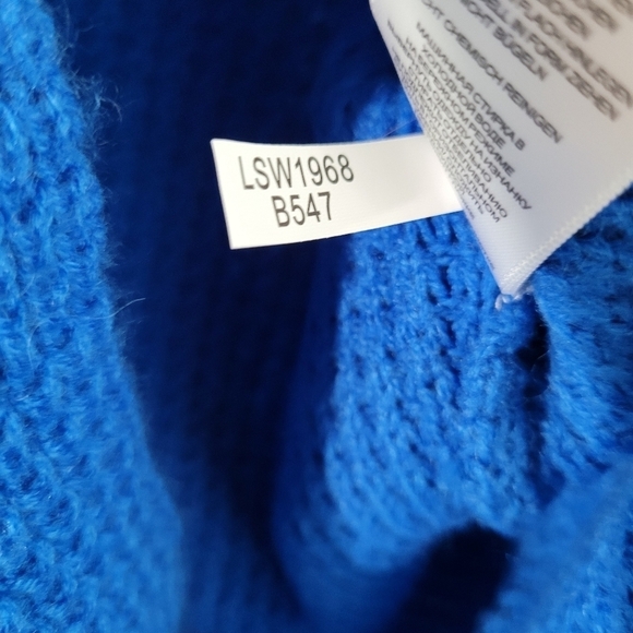 Lole Blue Wool Blend VNeck Kangaroo Pocket Sweater - Picture 12 of 13